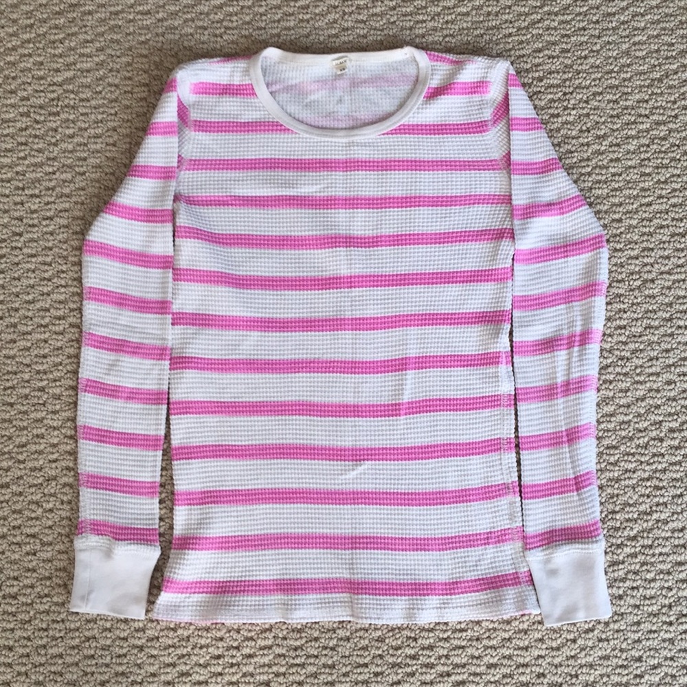 J Crew striped thermal top XS
